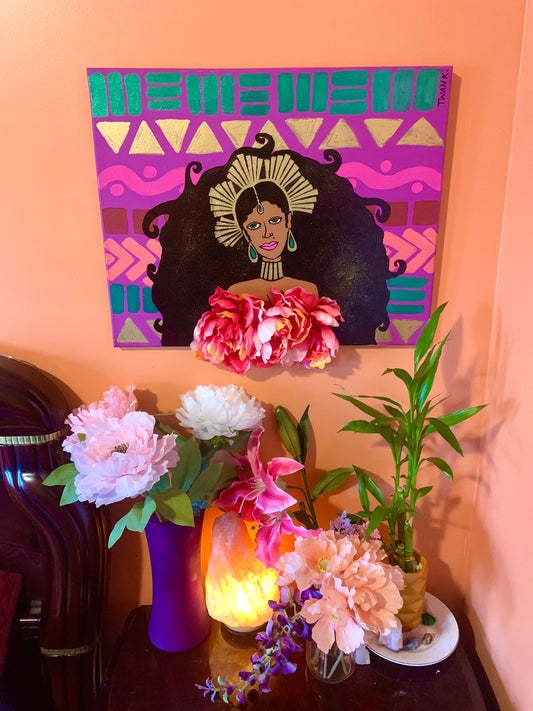 The Divine Feminine (Canvas Painting 16x20")